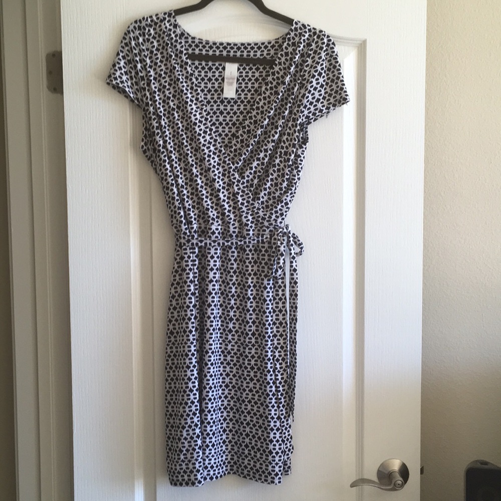 Laundry by design navy and white dress size M